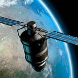 Satellit över jorden